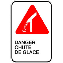 Danger chute de glace