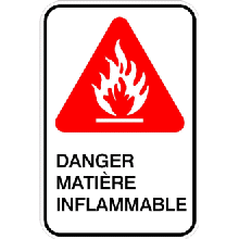 Danger matière inflammable
