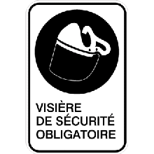 Visière de sécurité obligatoire