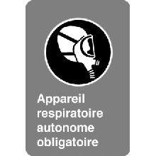 Appareil respiratoire autonome obligatoire - Normes CSA