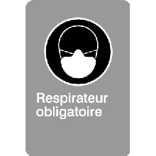 Respirateur obligatoire - Normes CSA