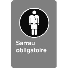 Sarrau obligatoire - Normes CSA