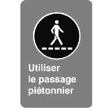 Utiliser le passage piétonnier - Normes CSA