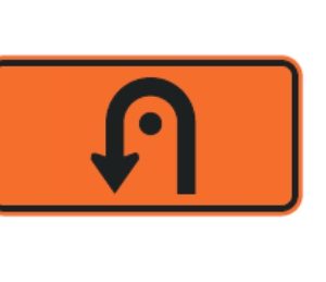 Flèche de demi-tour (giratoire)