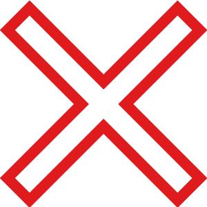 Croix de Saint-André 48'' X 8''  G.D. blanc