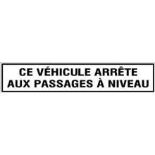 Ce véhicule arrête aux passages à niveau