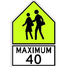 SCHOOL ZONE MAXIMUM SPEED