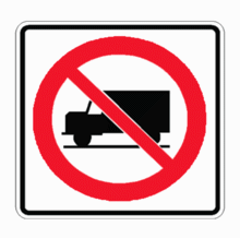 NO HEAVY TRUCKS