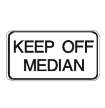 KEEP OFF MEDIAN