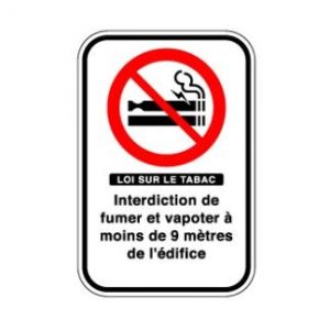 Interdiction de fumer et de vapoter