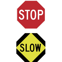 TRAFFIC CONTROL (Stop/Slow Paddle)