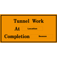 TUNNEL WORK AT XX, COMPLETION XX