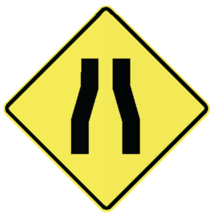 ROADWAY NARROWS