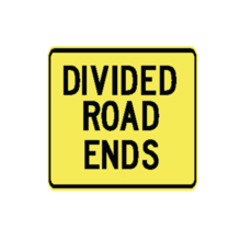 DIVIDED ROAD ENDS Tab