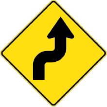 SHARP REVERSE CURVE RIGHT