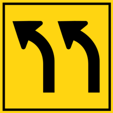 TWO LEFT LANES EXIT