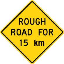 ROUGHT ROAD FOR xx KM/H