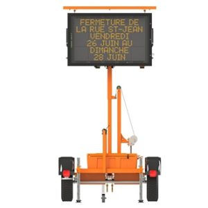 PMV sur poteau  format petit ( 36po x 56po )  pleine matrice