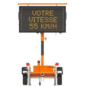 PMV sur poteau  format petit 45po X 80po)  pleine matrice