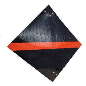 Cache-panneau temporaire de Travaux 750 X 750 mm  ( forme losange )