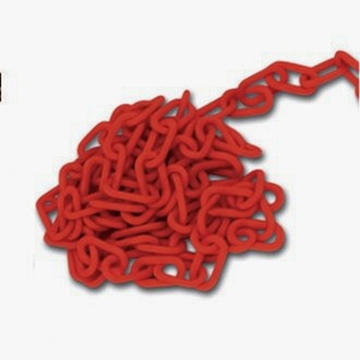 Chaîne polymère rouge 2"