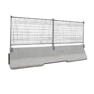 Clôture de chantier pour glissière de béton