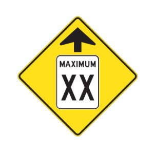 Signal avancé de limite de vitesse