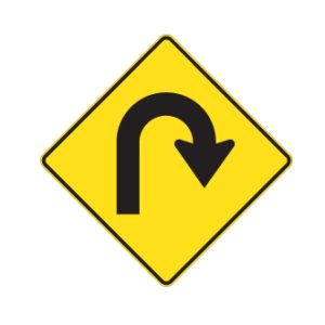 Virage à droite, 180°