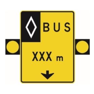 Signal avancé de voies réservées