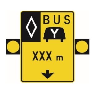 Signal avancé de voies réservées