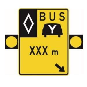 Signal avancé de voies réservées