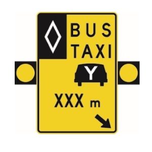 Signal avancé de voies réservées