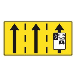 Signal avancé de voies réservées