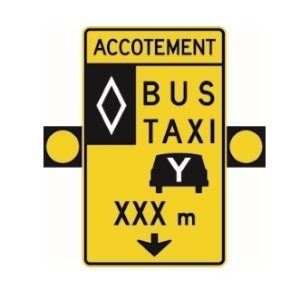 Signal avancé de voie réservée sur accotement