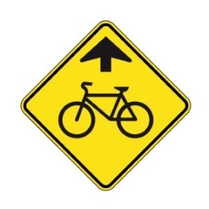 Signal avancé de chaussée désignée pour bicyclettes