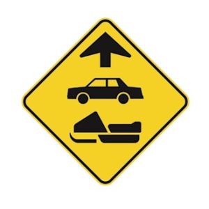 S/A de chaussée désignée pour automobiles et motoneiges