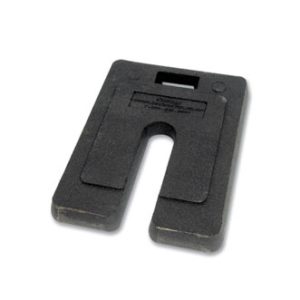 Pesée en U  de 30 lbs en caoutchouc recyclé