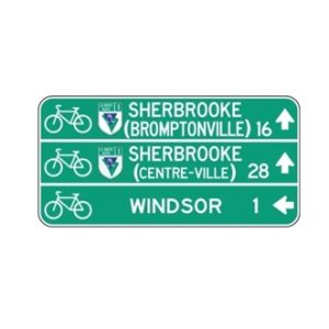 Acheminement et identification de voies cyclables