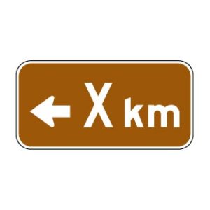 Panonceau de direction et distance