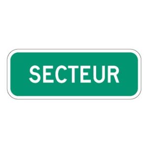 Panonceau Secteur