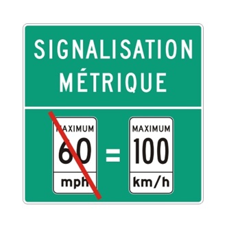 Signalisation métrique