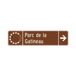 Entrée d'un parc fédéral (avec direction)