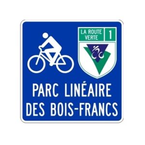 Acheminement vers un itinéraire cyclable hors route
