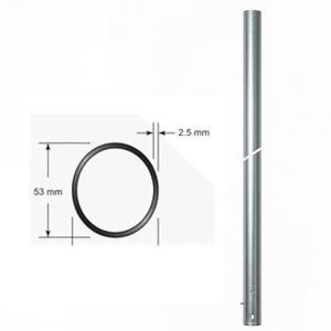 Poteau elliptiques Galvanik de 2700 mm