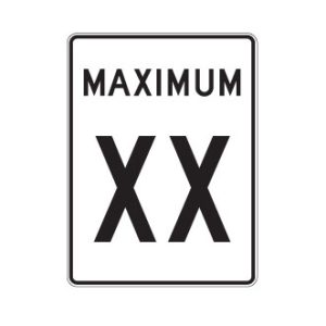 Limite de vitesse: maximum