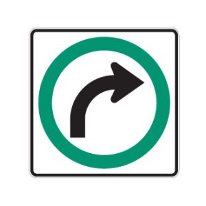Obligation de tourner à droite
