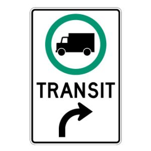 Trajet obligatoire pour les camions circulant en transit
