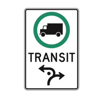 Trajet obligatoire pour les camions (À droite ou à gauche)