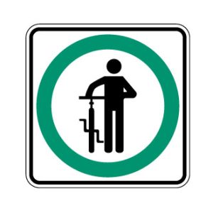 Obligation de descendre de bicyclette