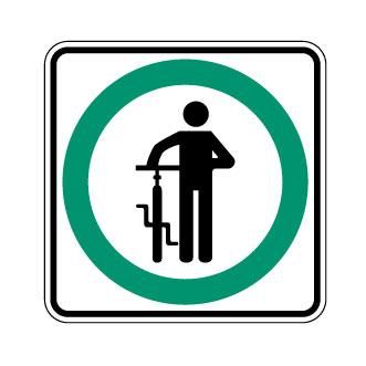Obligation de descendre de bicyclette